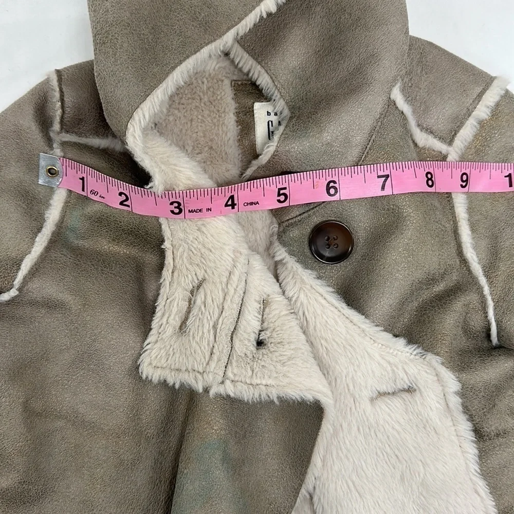 Baby Gap Metallic Faux Fur Lining Coat Size 12-18months